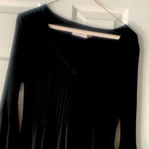 Black knit Calvin Klein dress